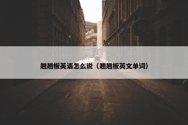 翘翘板英语怎么说（翘翘板英文单词）