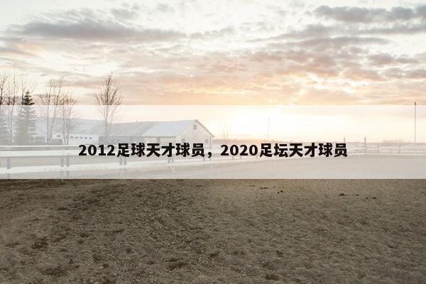 2012足球天才球员，2020足坛天才球员