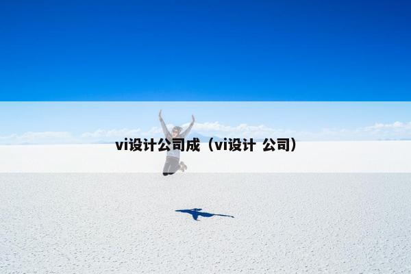 vi设计公司成（vi设计 公司）