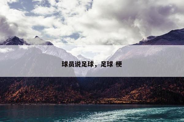 球员说足球，足球 梗