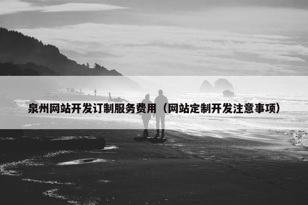 泉州网站开发订制服务费用（网站定制开发注意事项）