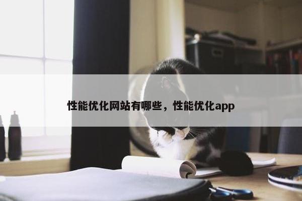 性能优化网站有哪些，性能优化app