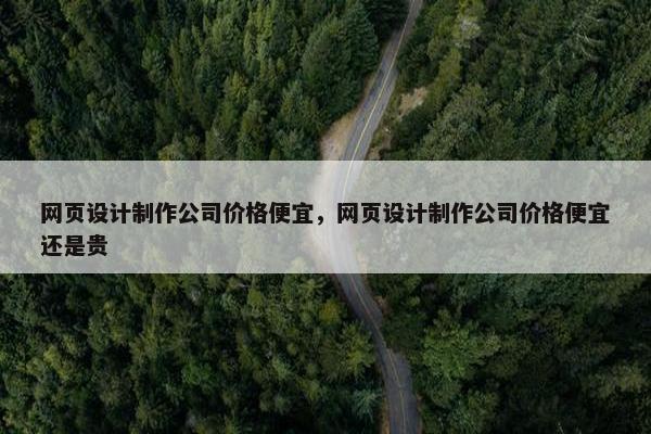 网页设计制作公司价格便宜，网页设计制作公司价格便宜还是贵