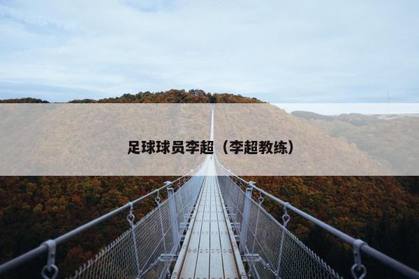 足球球员李超（李超教练）