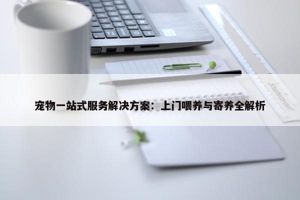 宠物一站式服务解决方案：上门喂养与寄养全解析