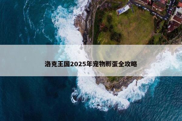 洛克王国2025年宠物孵蛋全攻略