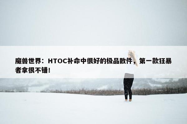 魔兽世界：HTOC补命中很好的极品散件，第一款狂暴者拿很不错！