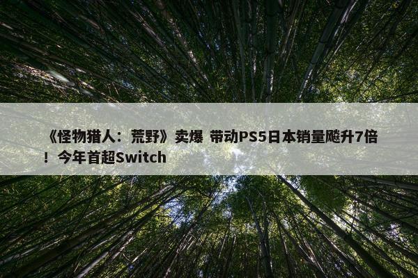 《怪物猎人：荒野》卖爆 带动PS5日本销量飚升7倍！今年首超Switch