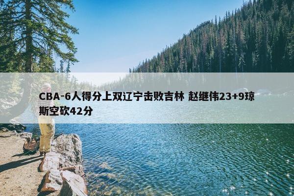 CBA-6人得分上双辽宁击败吉林 赵继伟23+9琼斯空砍42分