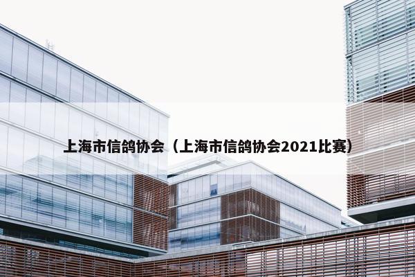 上海市信鸽协会（上海市信鸽协会2021比赛）