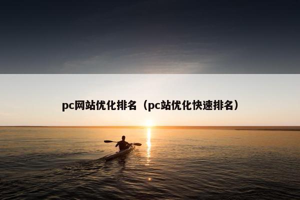 pc网站优化排名（pc站优化快速排名）