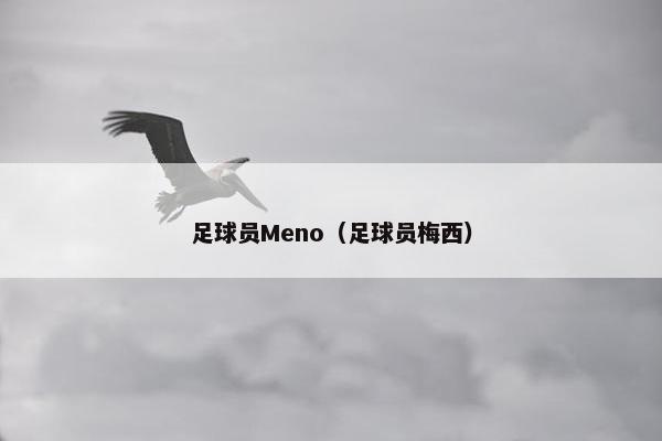 足球员Meno（足球员梅西）