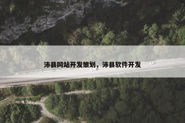 沛县网站开发策划，沛县软件开发