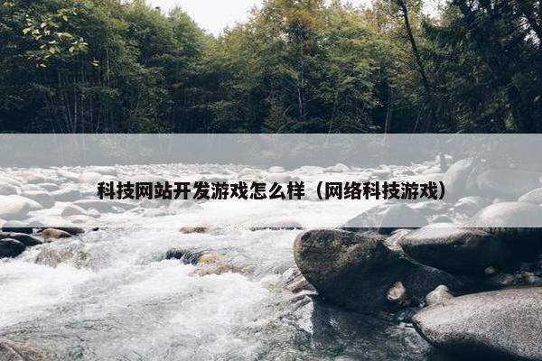 科技网站开发游戏怎么样（网络科技游戏）